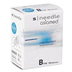 S-Needle Acupunctuurnaalden, type B, zonder geleidebuisje Nr. 3 (0,20 x 15 mm) | lichtblauw