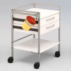 Accessoires voor dispensers en afvalbakken InjektUienautomaat, grijs. First-in/first-out systeem, zonder combinatieset. Montagebeugel S7 201170 vereist