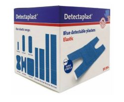Detectaplast blauwe elastische textiel pleisters HACCP ET anker (50 stuks)