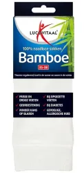 Lucovitaal Bamboe sok lang wit maat 35-38