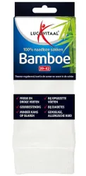 Lucovitaal Bamboe sok lang wit maat 39-42