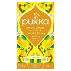 Pukka Lemon ginger touch of Manuka honey bio