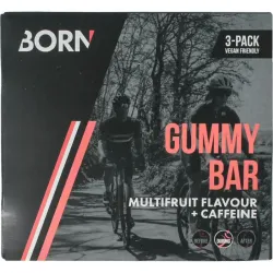 Born Gummy bar multifruit flavour   caffeine 30g