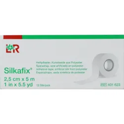 Silkafix Hechtpleister 5m x 2.5cm latexvrij
