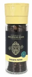 Zeeuwsche Zoute keramische zwarte pepermolen