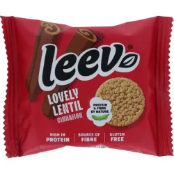 Leev Leev bio–LOVELY LENTIL wafels kaneel 20g (1x2st)