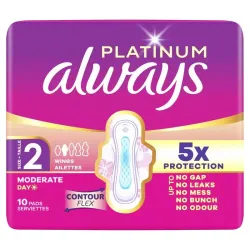 Always Always Platinum Maandverband LONG  SP 10CT