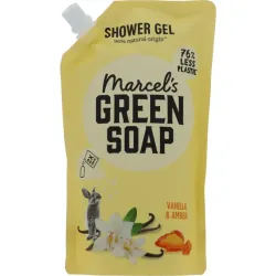 Marcel's Green Soap Shower Gel Vanilla & Amber Navulling