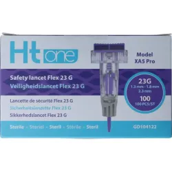 HT One Ht One Veiligheidslancet Flex 23G (1.3/1.8/2.3mm)