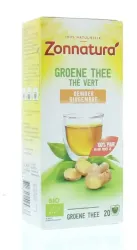 Zonnatura Groene thee gember bio
