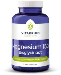 Vitakruid Magnesium 150 Bisglycinaat met 200mg L-Taurine
