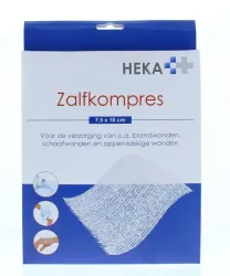Heka Zalfkompres 7.5 x 10cm steriel