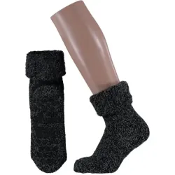 Apollo Slofsok anti slip unisex zwart maat 35-38