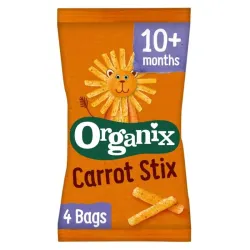 Organix Goodies Mais knabbels met wortel 10 M bio