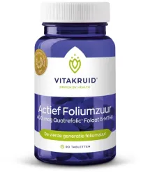 Vitakruid Actief Foliumzuur Quatrefolic 5-MTHF 400 mcg