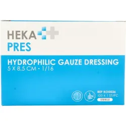 Hekapres Gaaskompres hydrofiel 5 x 8.5