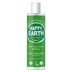 Happy Earth Pure deodorant spray cucumber matcha refill