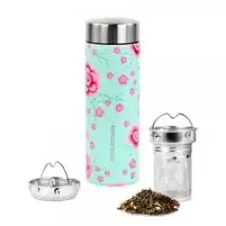 Yoko Drinkfles cherry blossom   theefilter iso 350ml
