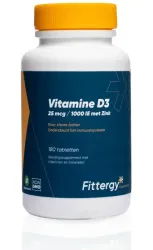 Fittergy Vitamine D3 25mcg met zink