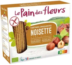 Pain Des Fleurs Krokante bio crackers met hazelnoot glutenvrij