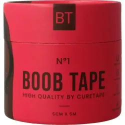 Cure Tape Boobtape no 1 incl. nipple covers - 5cm x 5m blac