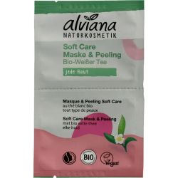 Alviana Soft care mask & peeling met biologisch witte thee