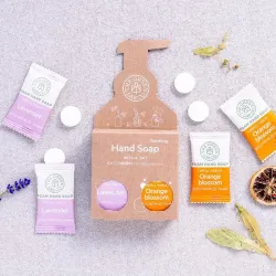 The Green Lab Co Handzeep navulset oranjebloesem & lavendel