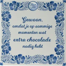 Voor Jou! Wensreep Delftsblauw gewoon omdat