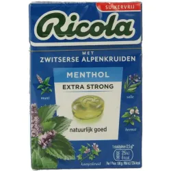 Ricola Menthol extra strong suikervrij