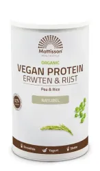 Mattisson Vegan protein erwten & rijst naturel bio