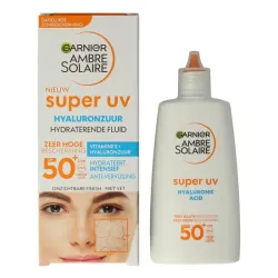 Ambre Solaire Fluid hyaluronzuur super UV SPF50 
