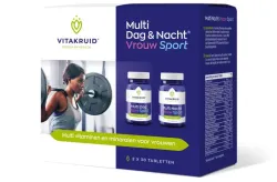 Vitakruid Multi Dag & Nacht Vrouw Sport 100% Vegan 2 x 30