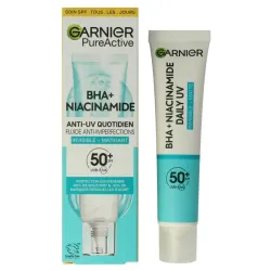 Garnier PureActive BHA  niacinamide UV fluid SPF50 