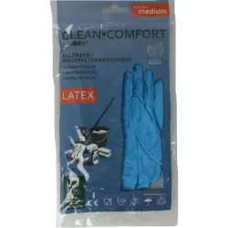 Clean-Comfort Huishoudhandschoen blauw maat M