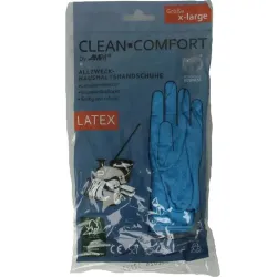 Clean-Comfort Huishoudhandschoen blauw maat XL