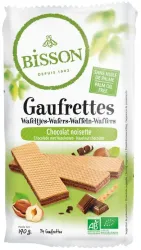 Bisson Wafels choco hazelnoot bio