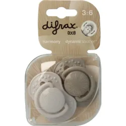 Difrax Lovi fopspeen harmony 3  maanden assorti