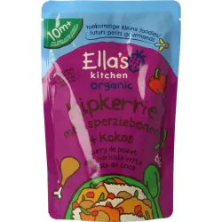 Ella's Kitchen Kipkerrie sperzieboon kokos 10  maanden bio