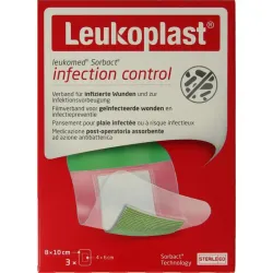 Leukoplast Hechtpleister leukomed sorbact 8 x 10cm
