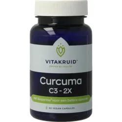 Vitakruid Curcuma C3-2X (95% curcuminoiden) met Bioperine