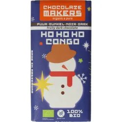 Chocolatemakers Kerstreep ho ho ho Congo 68% puur bio