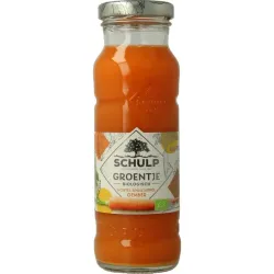 Schulp Groentje wortel, sinaasappel & gembersap bio