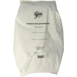 Geels Gemberwortel gesneden bio