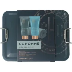 The Luxury Bath Groom & go body/hair and bear wash washand blik