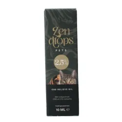 Zendrops CBD olie huisdieren 2.5% hond en kat