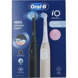 Oral B IO2 Duo black/pink elektrische tandenborstels