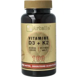 Artelle Vitamine D3 25mcg   K2 37,5 mcg MK-7