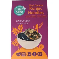 Terrasana Konjak noodles zwarte sesam bio