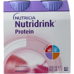 Nutridrink Protein aardbei 200ml