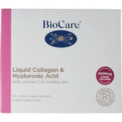 Biocare Collageen & hyaluron vloeibaar 14 x 15ml